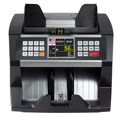 UV IDR Multi Currency Counting Machine 175mm EUR Front Loading Compact Money Counter